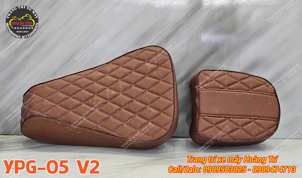 Độ yên xe PG-1, bọc da mới thay mút đệm Kymdan