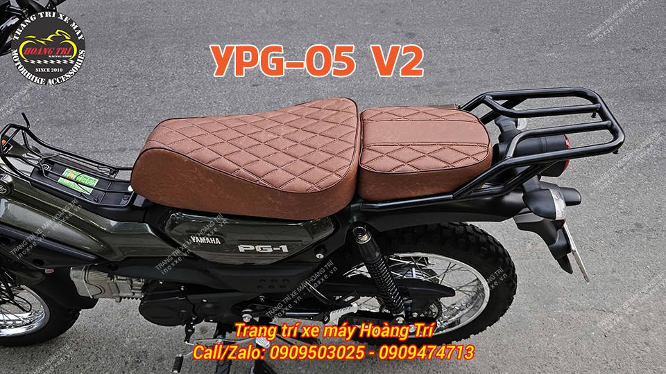 Độ yên xe PG-1, bọc da mới thay mút đệm Kymdan