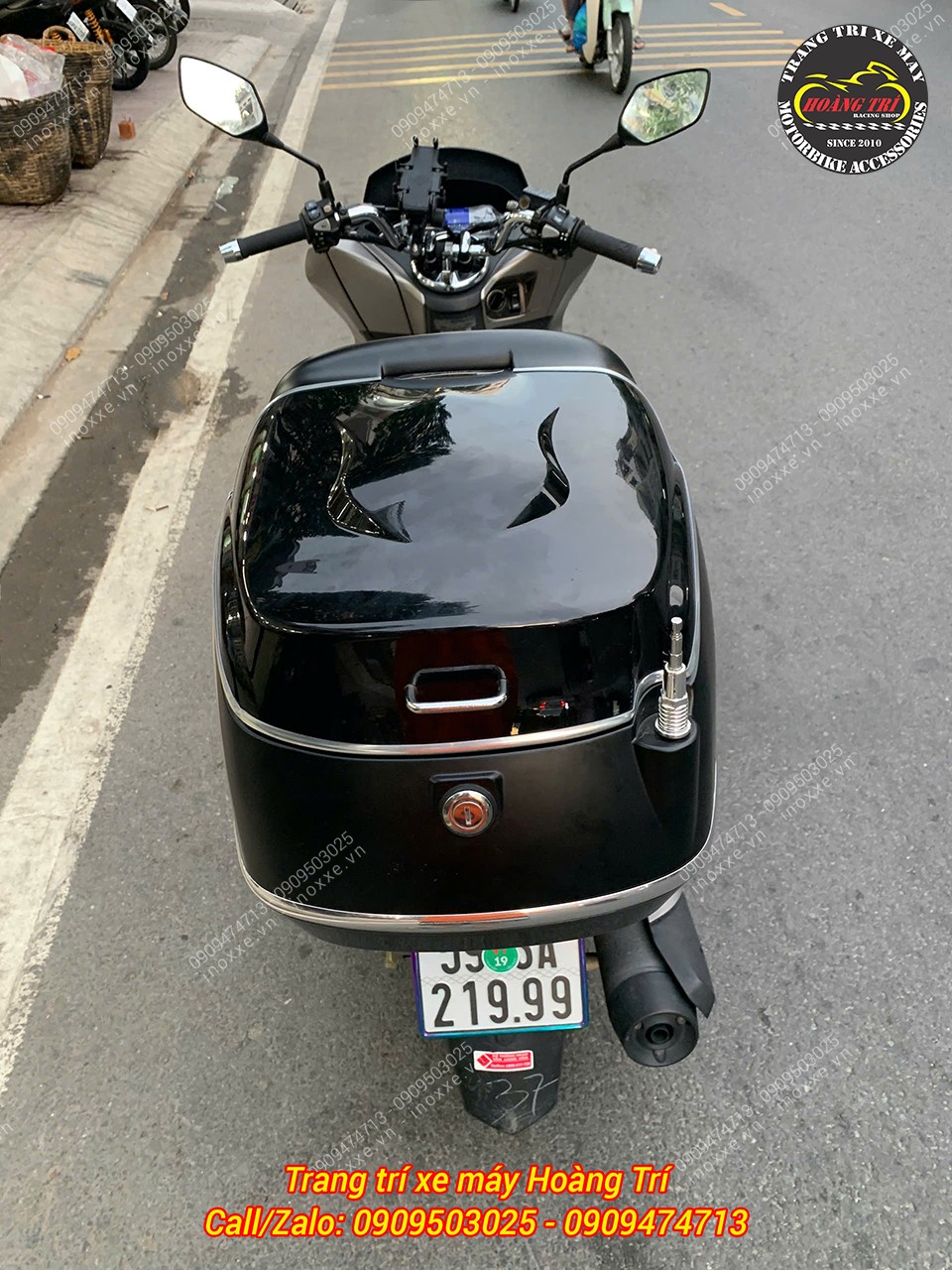 Thùng SZR 38 lít gắn baga sau - S38