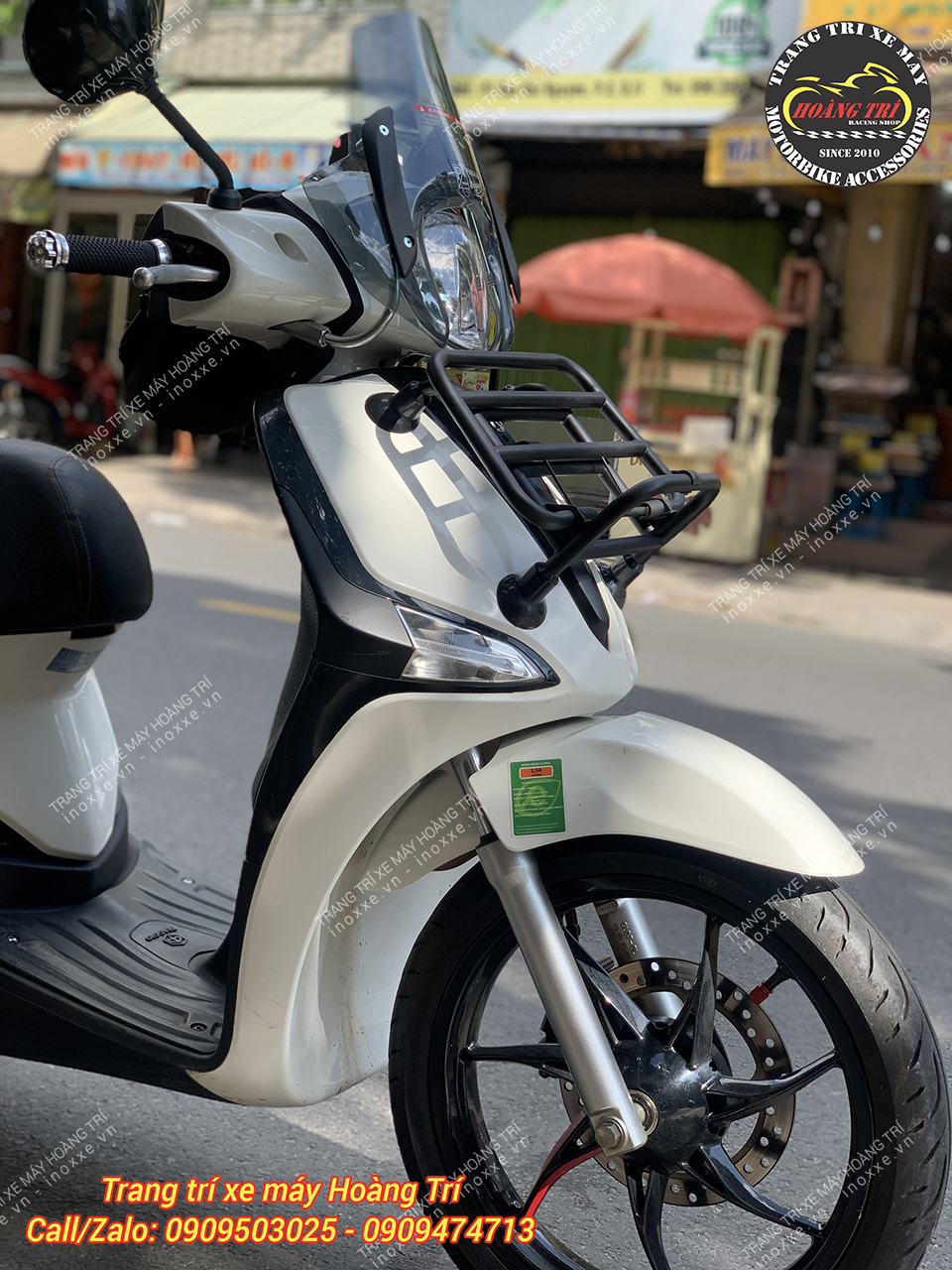 Baga trước độ cho xe Piaggio Liberty