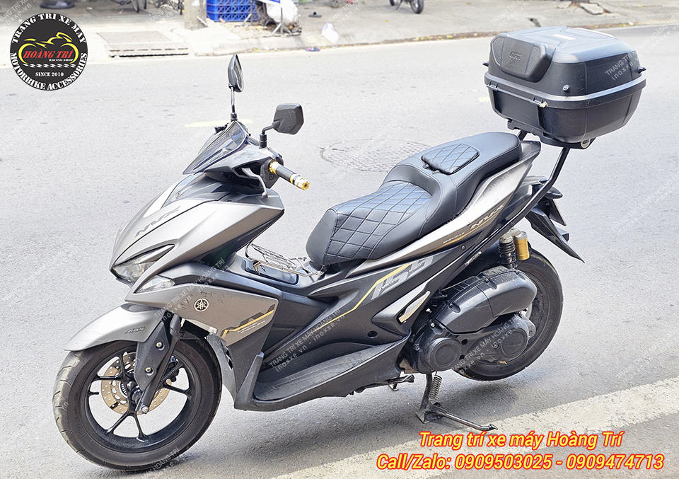 Yên độ 2 tầng Yamaha NVX kiểu Indo có đệm tựa lưng bật gấp