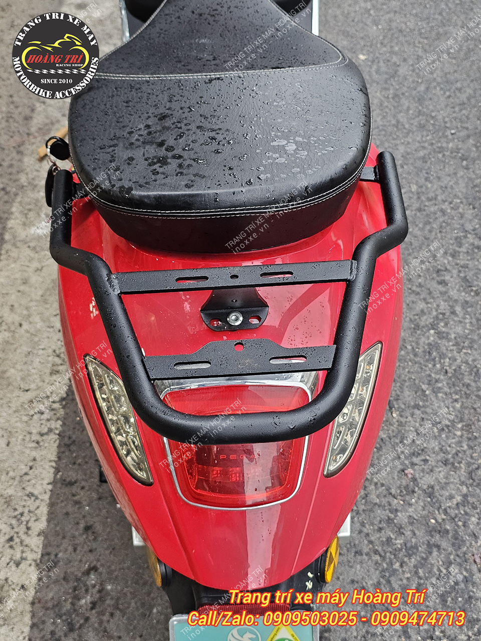 Baga sau Vespa lắp cho xe máy điện Pega