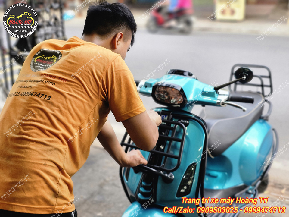 Baga trước Vespa Sprint, Vespa Primavera sơn tĩnh điện