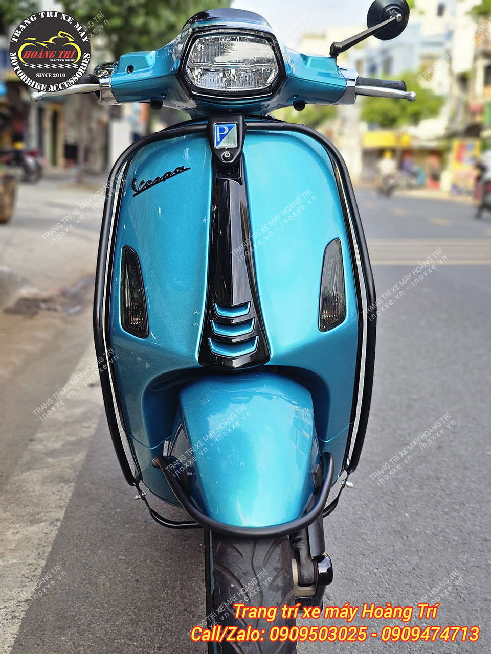 Khung bảo vệ Vespa Primavera / Vespa Sprint mẫu B1 sơn tĩnh điện