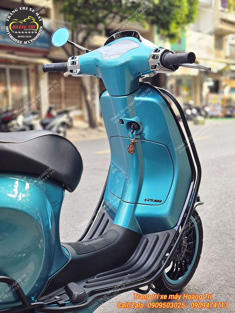 Khung bảo vệ Vespa Primavera / Vespa Sprint mẫu B1 sơn tĩnh điện