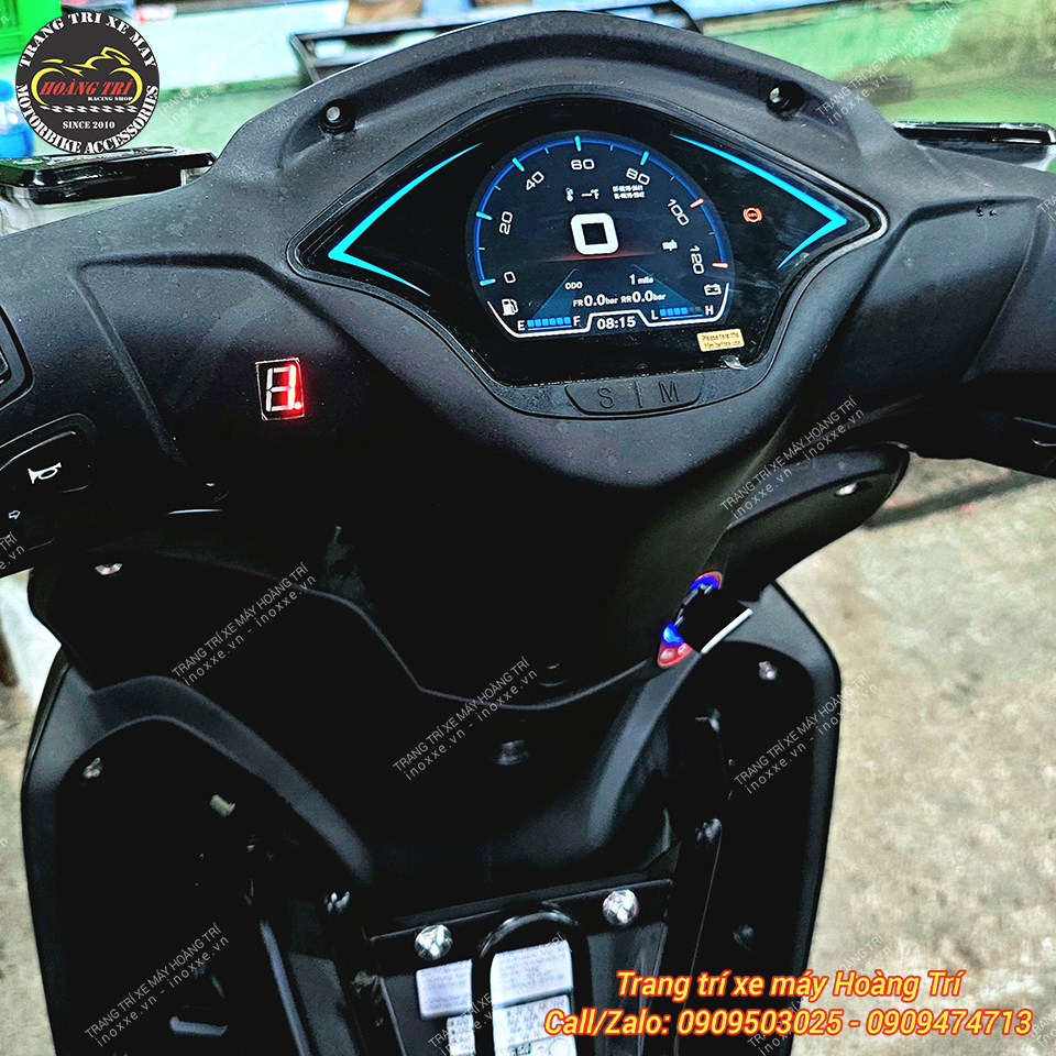 Độ đồng hồ Vespa Full LCD cho xe Wave