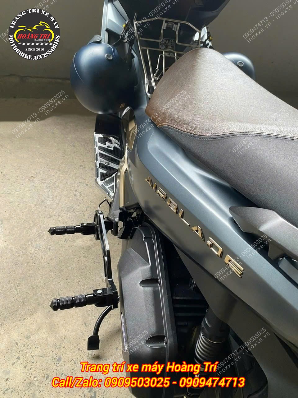 Gác chân phụ HTR độ cho xe Airblade