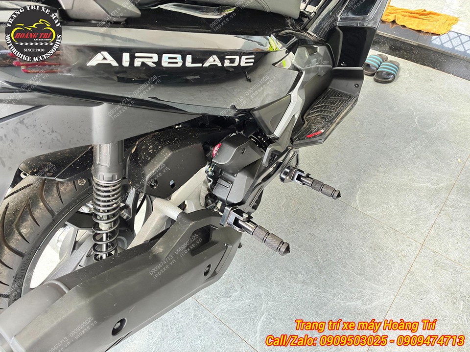 Gác chân phụ HTR độ cho xe Airblade