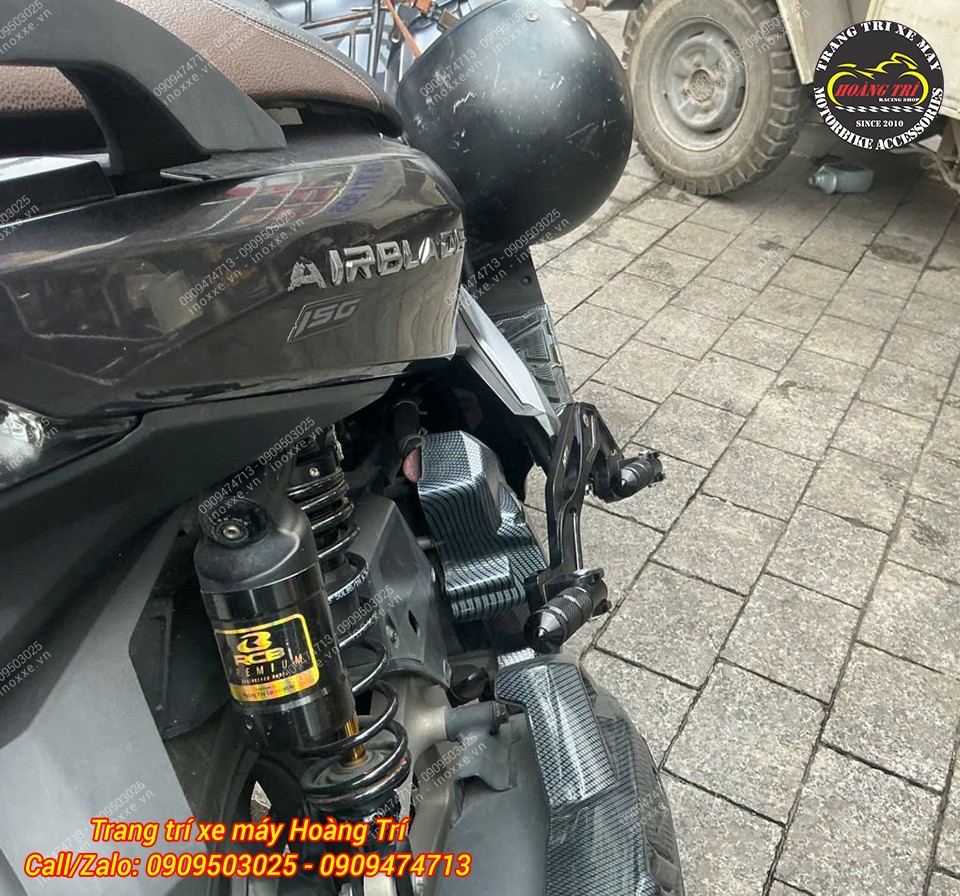 Gác chân phụ HTR độ cho xe Airblade