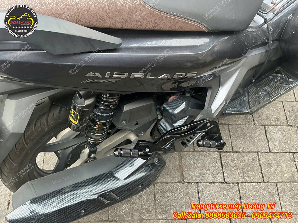 Gác chân phụ HTR độ cho xe Airblade