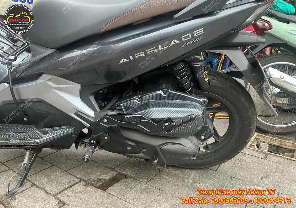 Gác chân phụ HTR độ cho xe Airblade