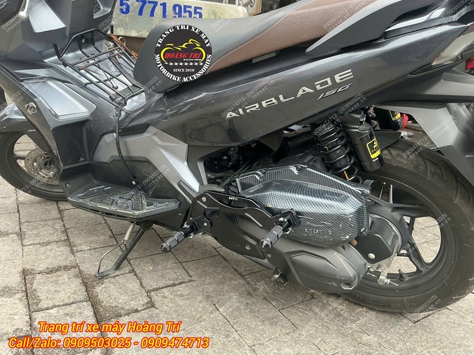 Gác chân phụ HTR độ cho xe Airblade