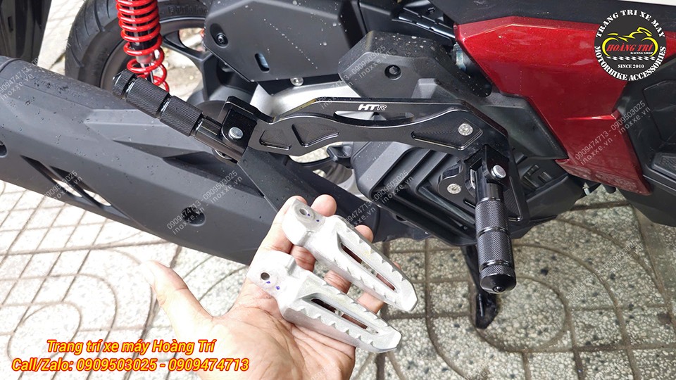 Gác chân phụ HTR độ cho xe Airblade