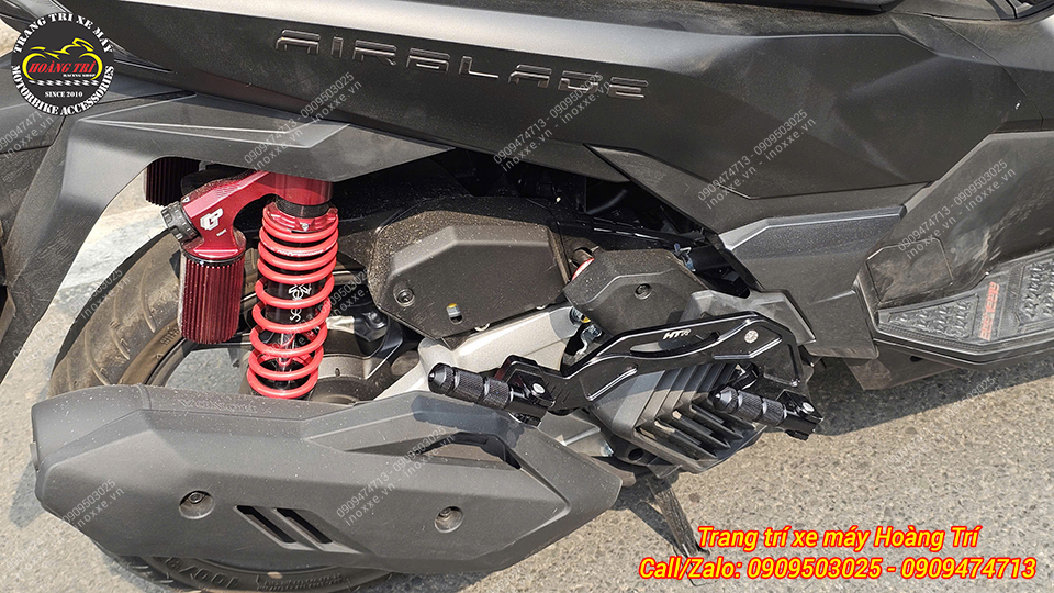 Gác chân phụ HTR độ cho xe Airblade