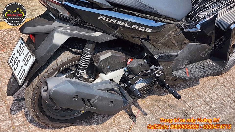 Gác chân phụ HTR độ cho xe Airblade