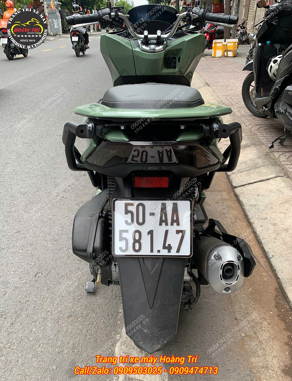 Khung chống đổ sau HTR PCX 160 2025 - Khung bảo vệ sau PCX 160 2025