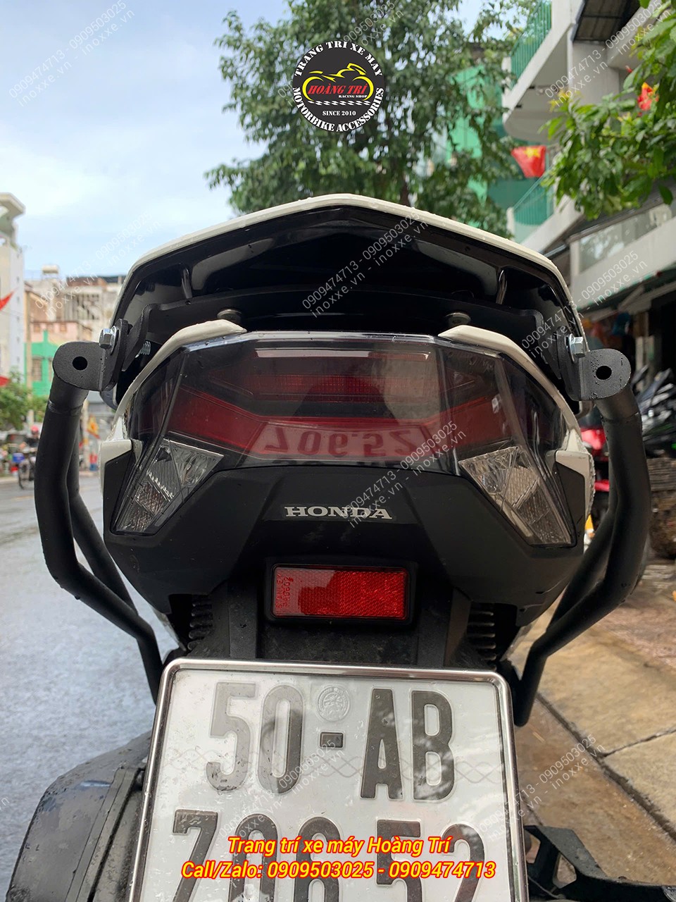 Khung chống đổ sau HTR PCX 160 2025 - Khung bảo vệ sau PCX 160 2025