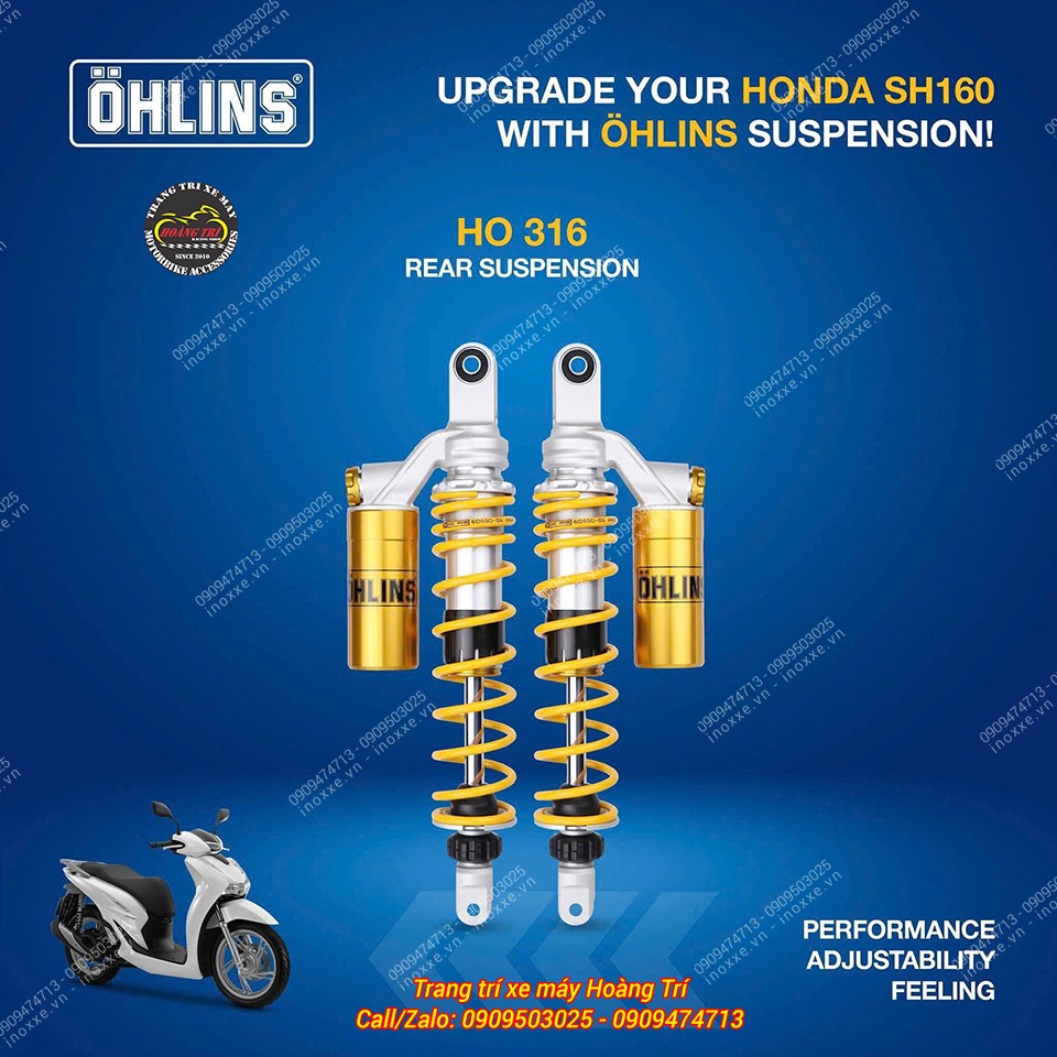 Phuộc Ohlins HO316 chính hãng dành cho SHVN 125/150/160