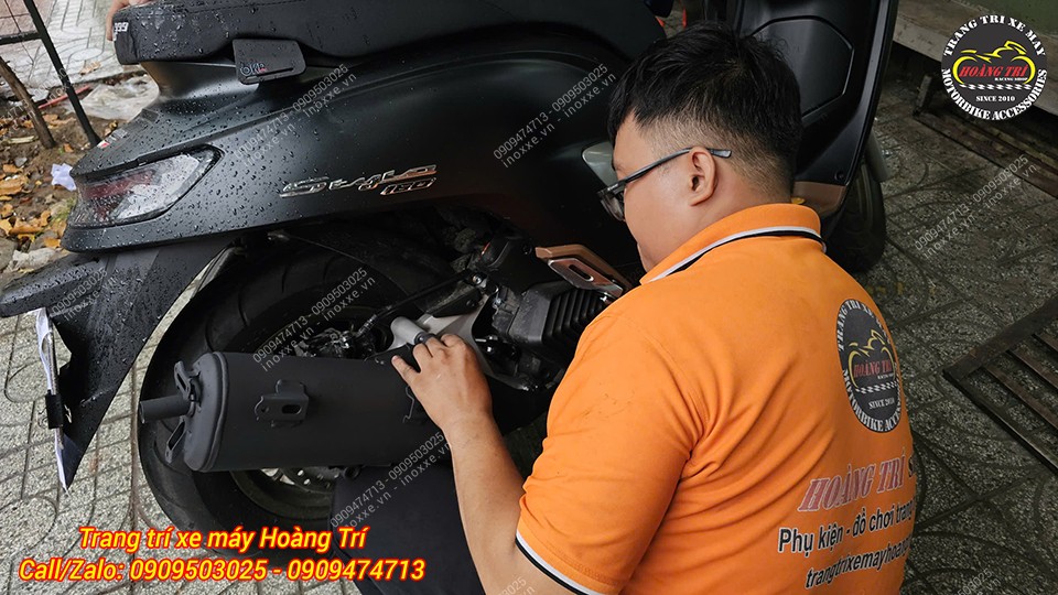 Full set pô Vario/Click 160 lắp chuẩn cho xe Stylo 160