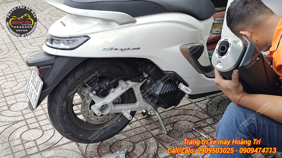 Full set pô Vario/Click 160 lắp chuẩn cho xe Stylo 160