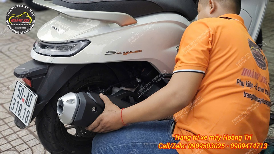 Full set pô Vario/Click 160 lắp chuẩn cho xe Stylo 160