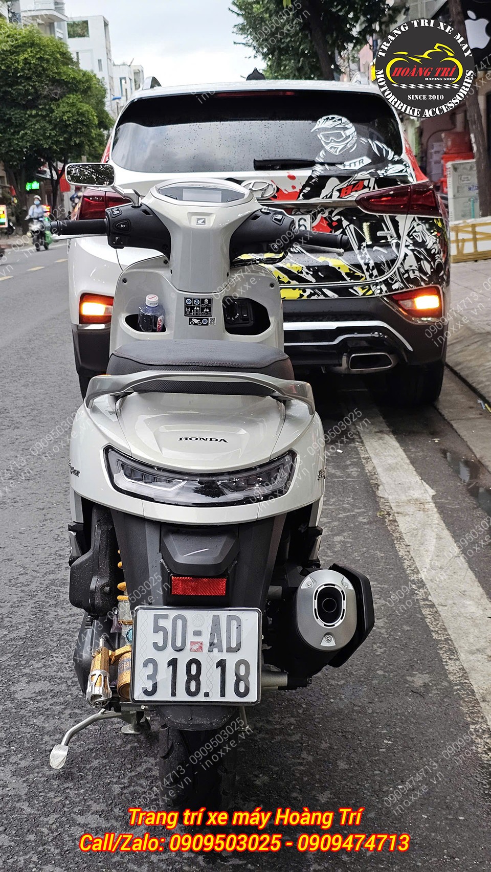 Full set pô Vario/Click 160 lắp chuẩn cho xe Stylo 160