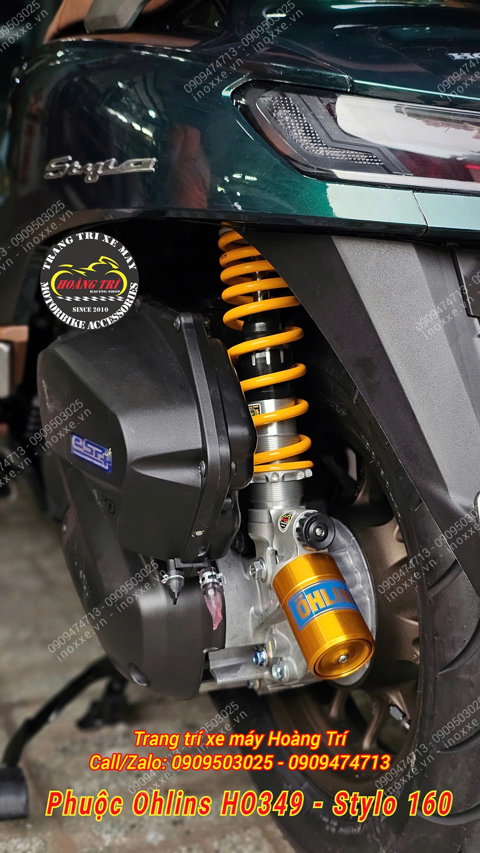 Phuộc Ohlins Honda Giorno 125/Stylo 160 - HO349 chính hãng