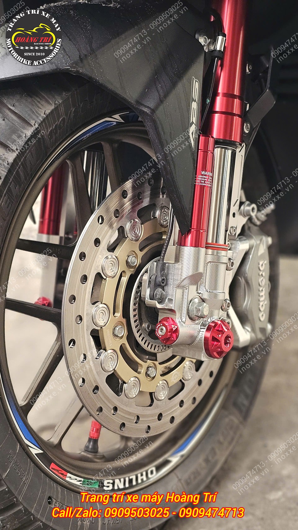 Phuộc độ cho xe ADV 150/ADV 160 - Phuộc Upside Down KingHam