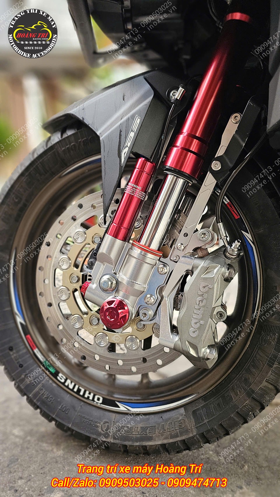 Phuộc độ cho xe ADV 150/ADV 160 - Phuộc Upside Down KingHam