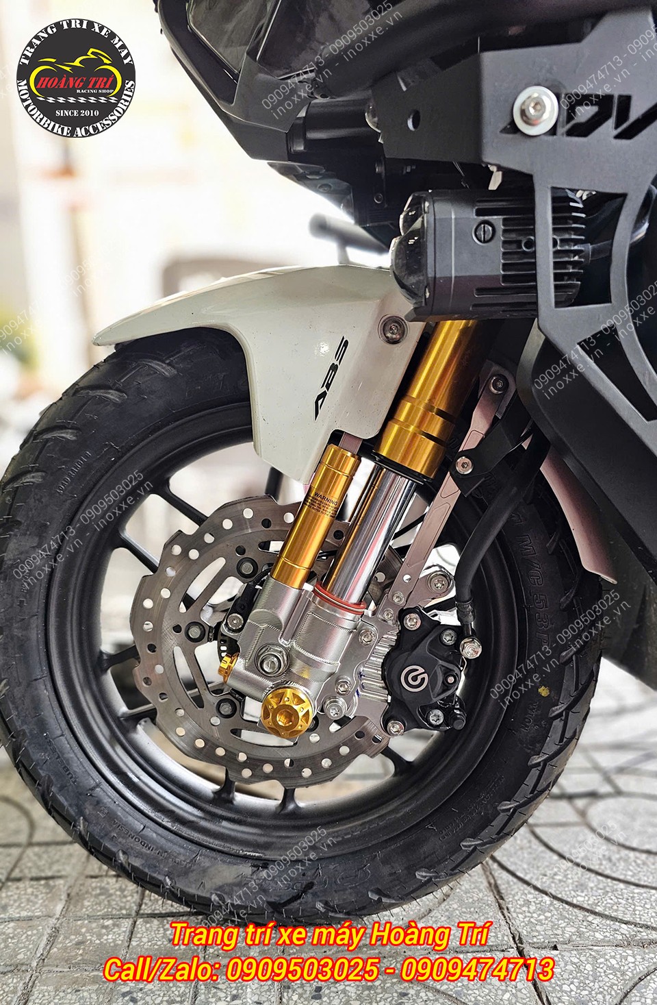 Phuộc độ cho xe ADV 150/ADV 160 - Phuộc Upside Down KingHam
