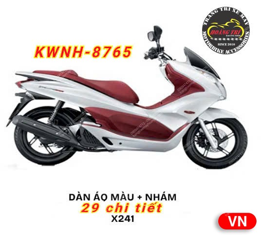 Trọn bộ dàn áo PCX 2010-2012 chính hãng Honda Việt Nam