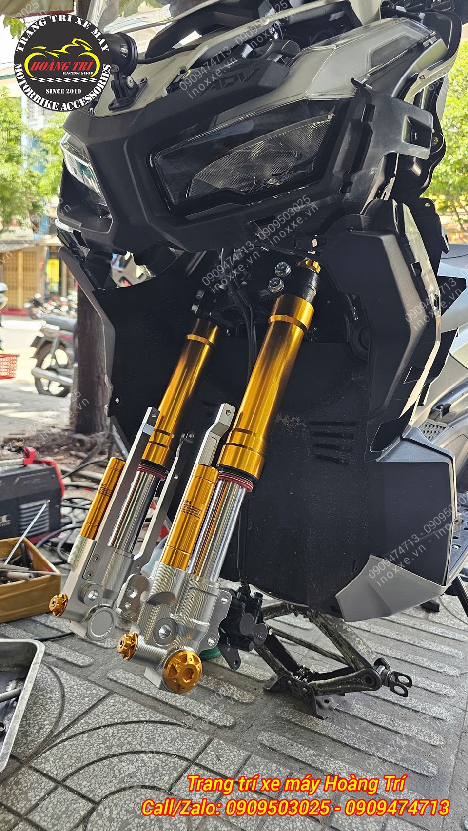 Phuộc độ cho xe ADV 150/ADV 160 - Phuộc Upside Down KingHam