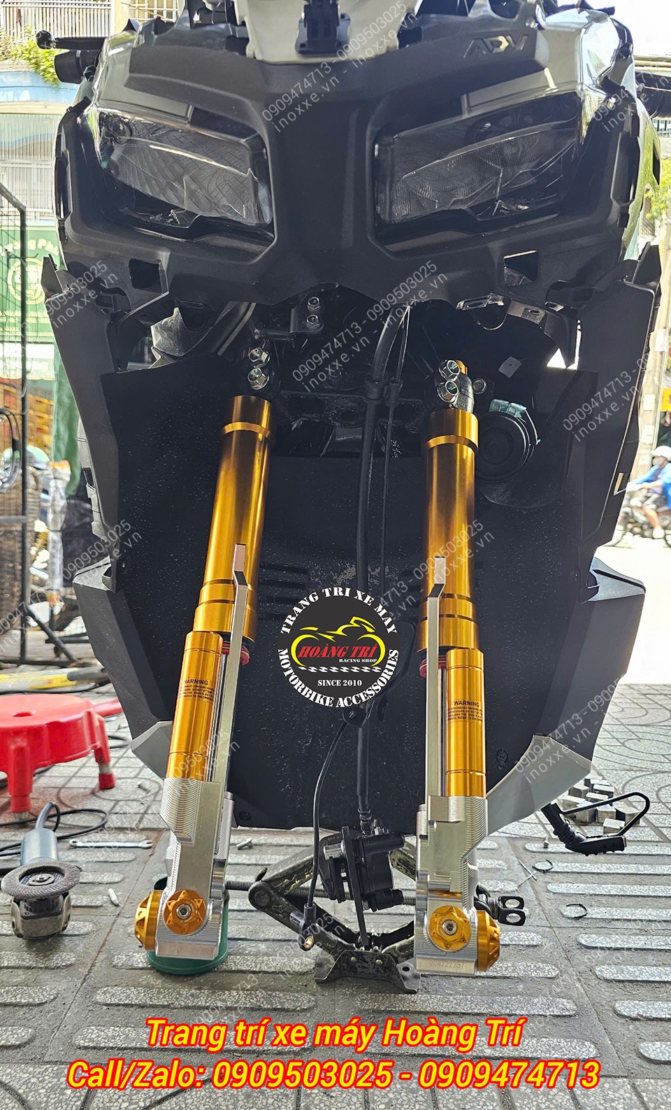 Phuộc độ cho xe ADV 150/ADV 160 - Phuộc Upside Down KingHam