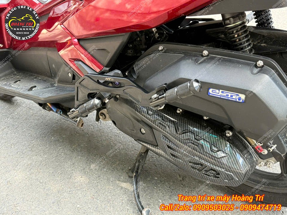 Gác chân phụ HTR độ cho xe Airblade
