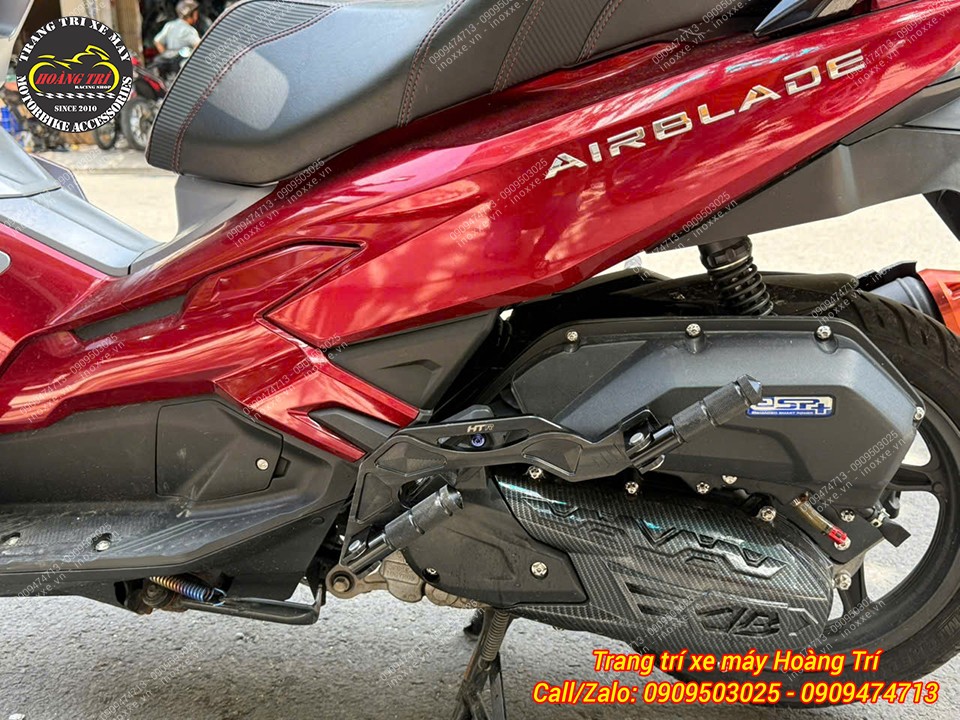 Gác chân phụ HTR độ cho xe Airblade