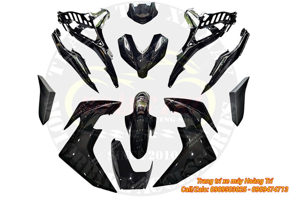 Dàn áo Exciter 155 màu đen bóng chính hãng