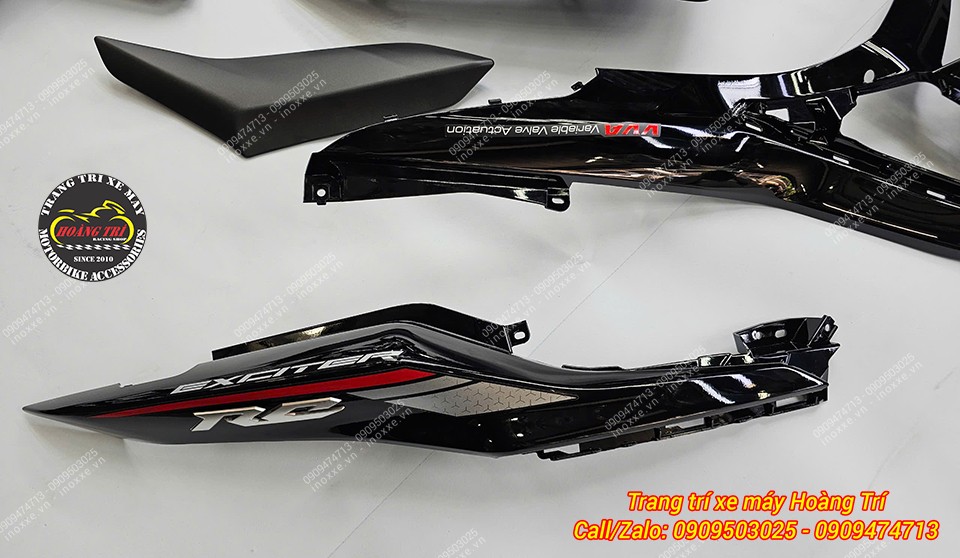 Dàn áo Exciter 155 màu đen bóng chính hãng