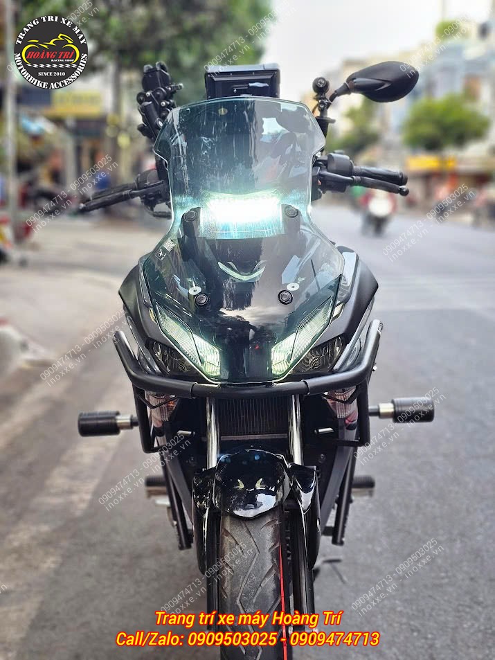 Kính chắn gió ADV Zhi.Pat độ cho xe Exciter 155
