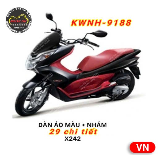 Trọn bộ dàn áo PCX 2010-2012 chính hãng Honda Việt Nam