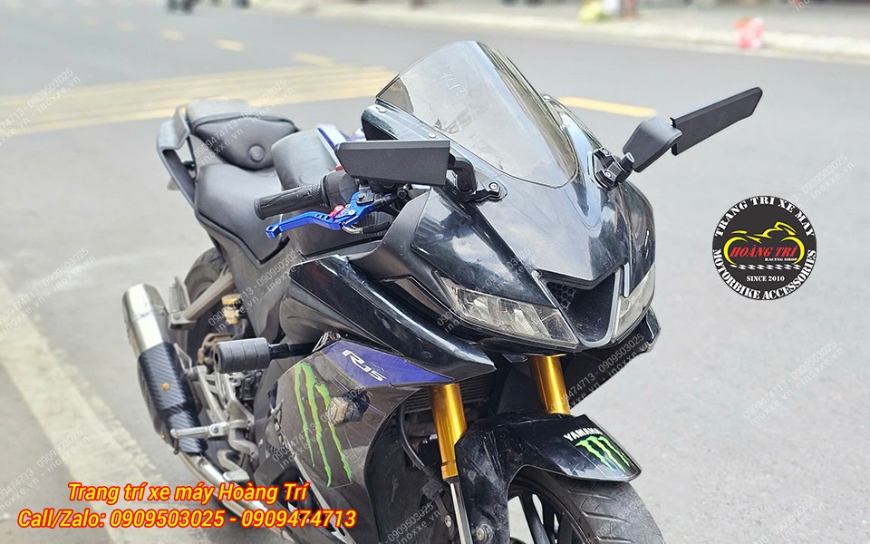 Kính hậu H2R gắn Motor