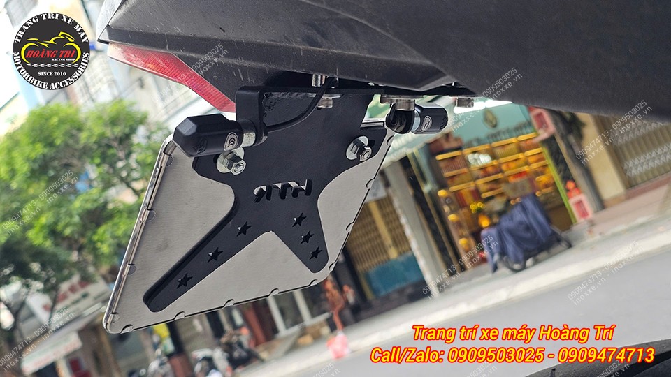 Pát biển số HTR phong cách Moto - một chiều