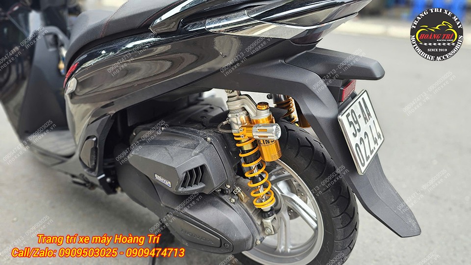 Phuộc bình dầu Ohlins HO 817 chính hãng lắp chuẩn Sh 300i, Sh 350i