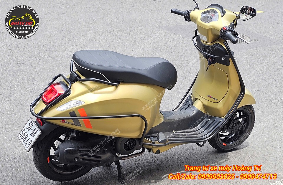 Khung bảo vệ xe Vespa Sprint, Primavera sơn tĩnh điện - Mẫu B2