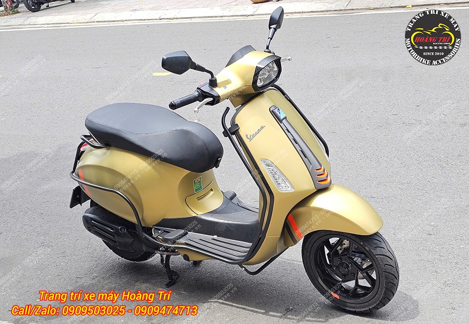 Khung bảo vệ xe Vespa Sprint, Primavera sơn tĩnh điện - Mẫu B2
