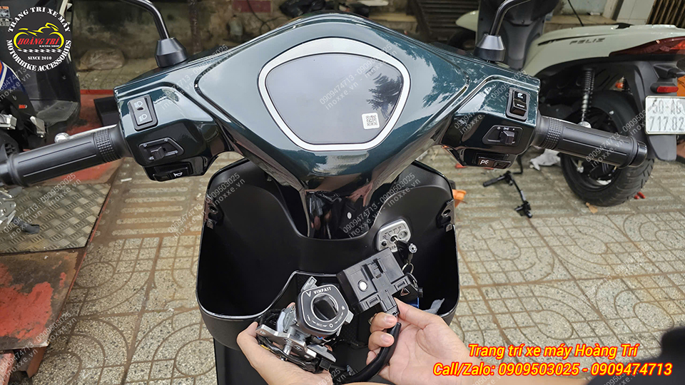 Bộ khóa Smartkey Honda lắp chuẩn cho xe máy điện Vinfast