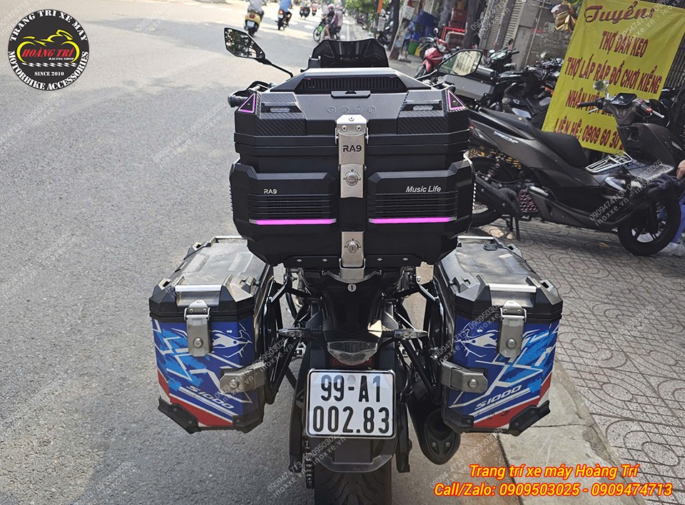 Thùng RaBo Music RA9 45 lít có Loa nghe nhạc và hiệu ứng đèn Led