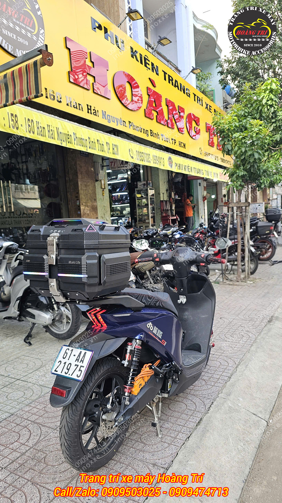 Thùng RaBo Music RA9 45 lít có Loa nghe nhạc và hiệu ứng đèn Led