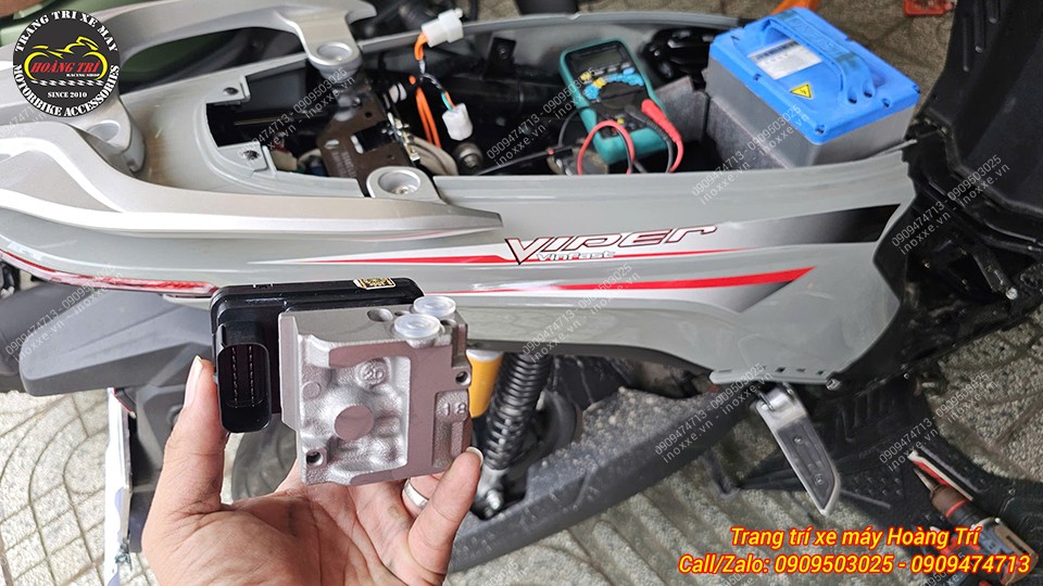 Độ phanh ABS cho xe máy điện Vinfast Viper
