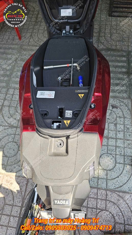 Trọn bộ baga sau và thùng Givi chính hãng lắp cho xe Yadea Velax U