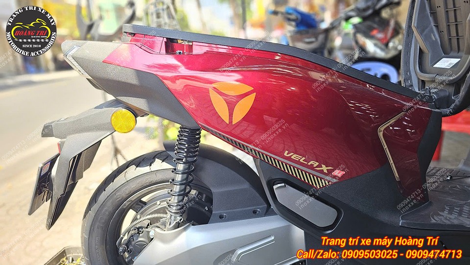 Trọn bộ baga sau và thùng Givi chính hãng lắp cho xe Yadea Velax U